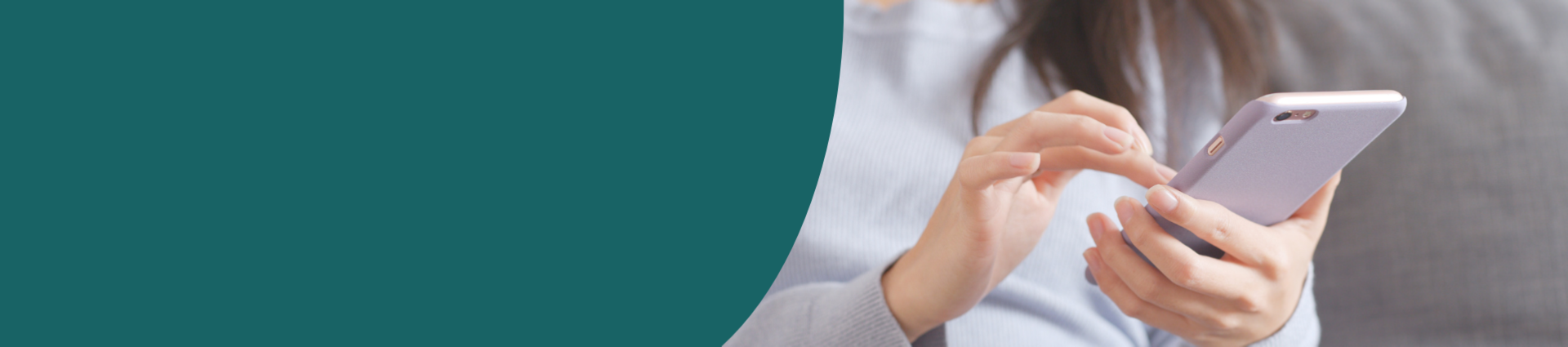 Image of a person using a mobile phone